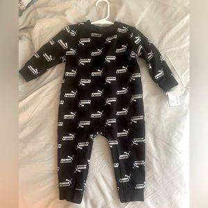 Baby Puma Black One-piece Size 6-9 Months